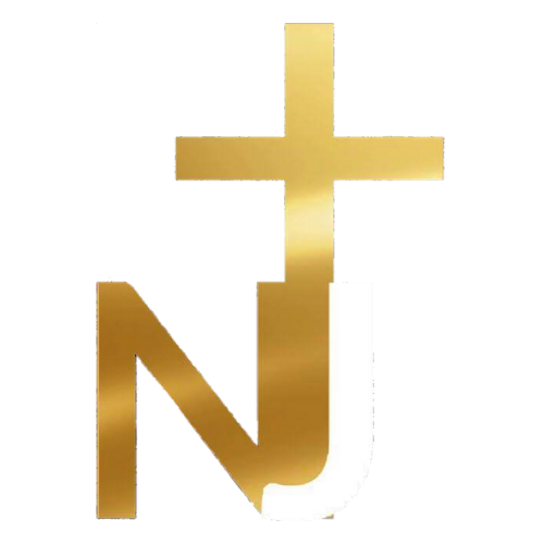 New Jerusalem Church Logo in gold and white